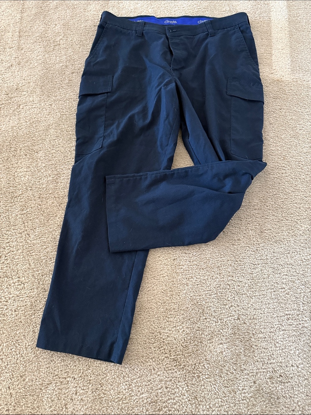 Men's Dark Navy Cargo Pants by Chinosa